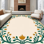 Floral Birds Vine Design Rug