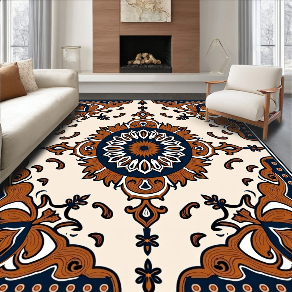Classic Floral Medallion Pattern Rug