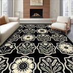 Classic Floral Emblem Pattern Rug