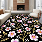 Chic Floral Branches Patterned Rug