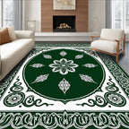 Ornate Floral Medallion Pattern Rug