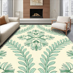 Delicate Fern Branch Pattern Rug