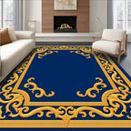 Ornate Golden Swirls And Flourishes Rug