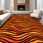 Bold Wavy Lines Pattern Rug