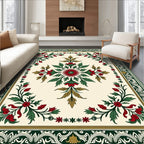 Rich Floral Garland Patterned Rug
