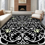 Classic Flourish Leaf Arabesque Design Rug