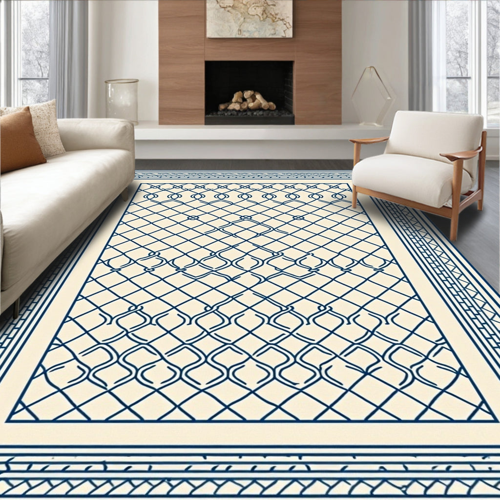 Classic Chain Link Pattern Rug