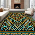 Bold Tribal Ethnic Geometric Design Rug