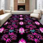 Bold Pink 2 Tone Geometric Pattern Rug
