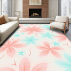 Pastel Petal Star Pattern Rug
