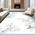 Soft Blossom Sketch Pattern Rug