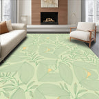 Green Leafy Vine Pattern Rug