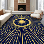 Radiating Sun Art Deco Rug
