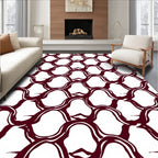 Interlocking Organic Lattice Pattern Rug