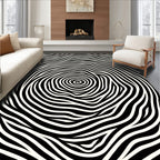 Optical Illusion Swirl Pattern Rug