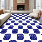 Abstract Circuit Board Pattern Rug