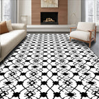 Geometric Lattice And Detail Pattern Rug