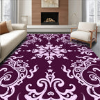 Intricate Floral Swirl Pattern Rug