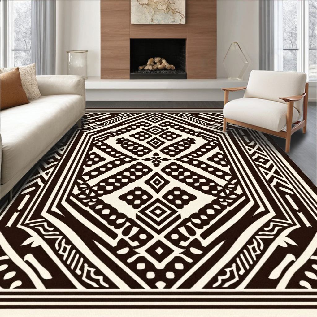 Geometric Tribal Patterned Rug