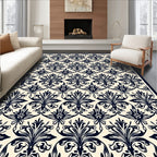 Classic Floral Damask Pattern Rug