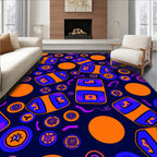 Bold Geometric Shapes Fun Pattern Rug
