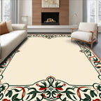 Ornate Floral Border Rug