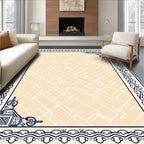 Classic Swirling Patterned Cream Rug