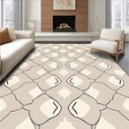 Subtle Geometric Diamond Pattern Rug