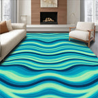 Oceanic Wave Pattern Rug