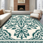 Classic Floral Damask Pattern Rug