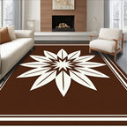Geometric Floral Starburst Pattern Rug