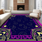 Cosmic Swirls With Celestial Accents Rug
