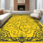 Ornate Floral Swirl Pattern Rug