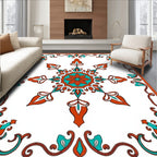 Ornate Floral Medallion Patterned Rug