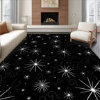 Celestial Starburst And Swirl Pattern Rug