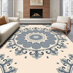 Ornate Floral Mandala Pattern Rug