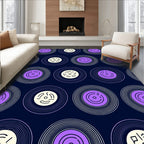 Retro Record Pattern Design Rug