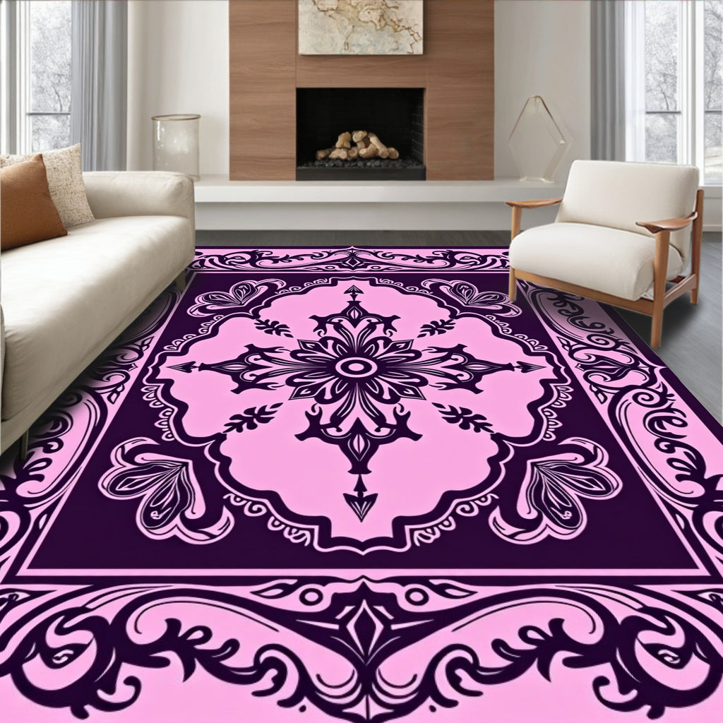 Victorian Flourish Paisley Motif Rug