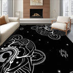 Celestial Mandala Starry Night Design Rug