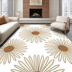 Retro Daisy Pattern Rug