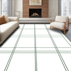 Classic Plaid Grid Pattern Rug