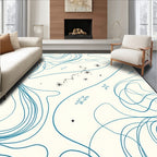 Celestial Swirls Graphic Pattern Design Rug