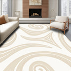Abstract Swirls Neutral Toned Rug