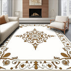 Classic Floral Scrollwork Center Medallion Rug