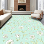 Tender Floral Garden Pattern Rug