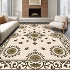 Ornate Floral Medallion Pattern Rug
