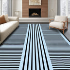 Striped Geometric Modern Design Rug