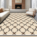 Neutral Geometric Patterned Design Rug