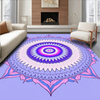 Intricate Radial Mandala Pattern Design Rug