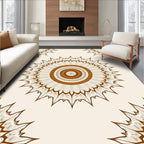 Radial Sunburst Ethnic Pattern Rug